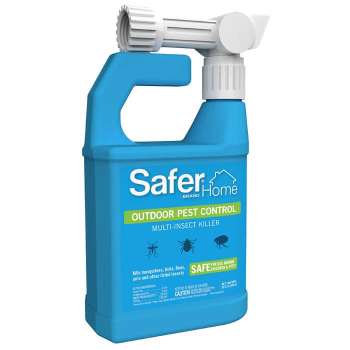 Safer Home Outdoor Pest Control Multi Insect Killer Spray - 32 oz | Effective Bug Spray for Mosquitoes, Ants, Spiders & More | Ideal for Patio, Garden & Yard Protection