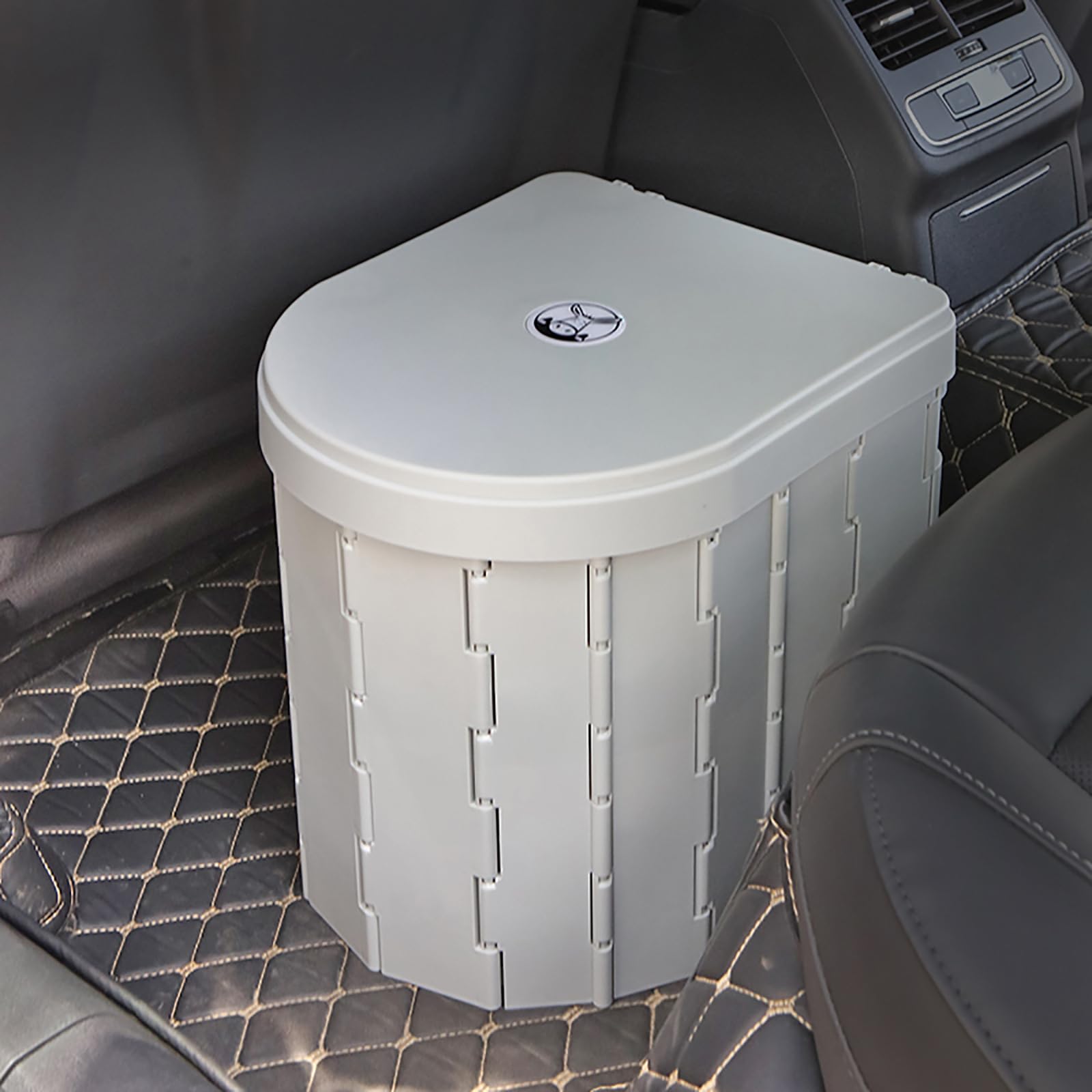 Portable Camping Toilet for Adults - XL Folding Travel Toilet with Lid & Waste Bags - Emergency, Outdoor, Car & Truck Use - Ideal for Camping, Hiking, Road Trips & RV Adventures