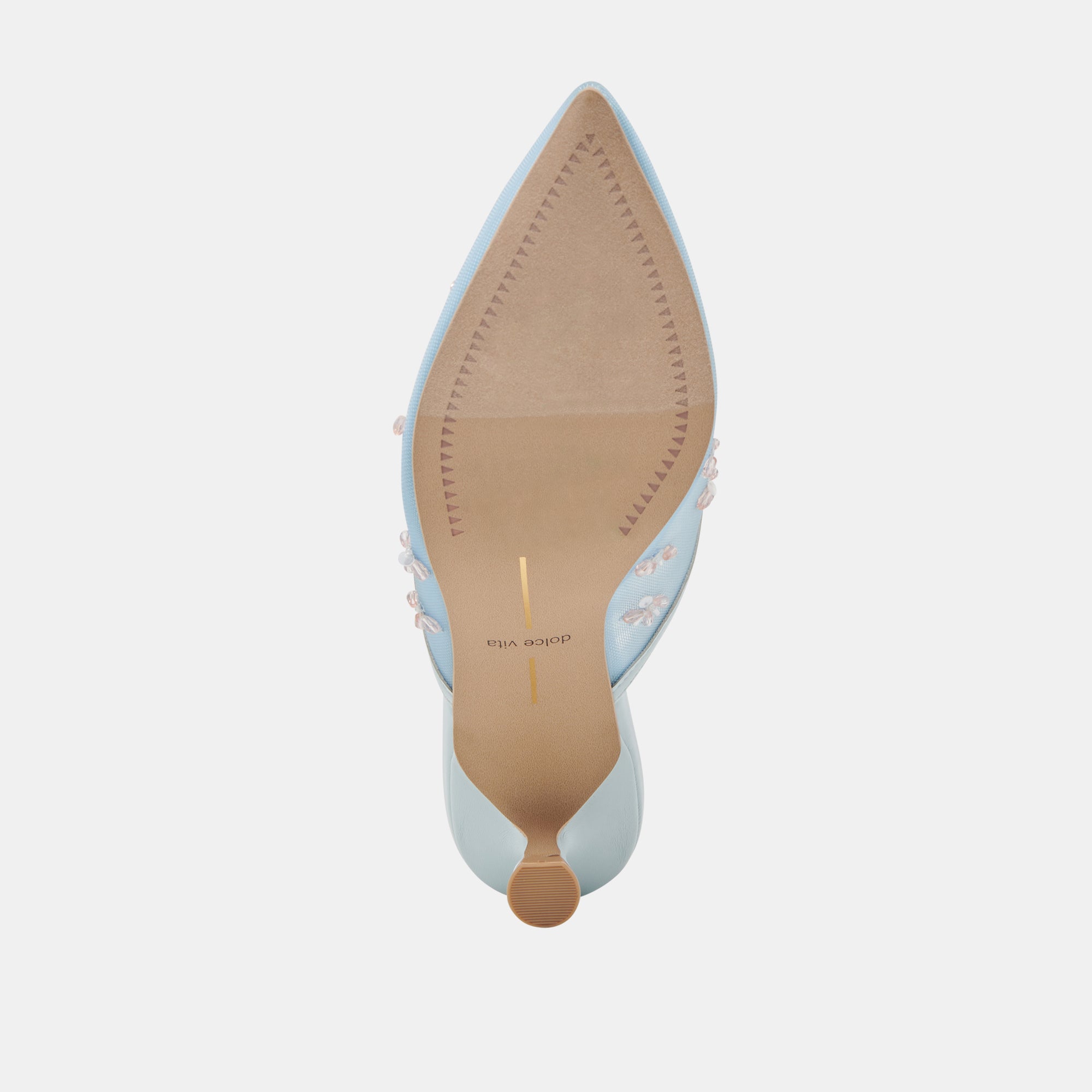 CLARA HEELS ICE BLUE MESH Women's Fashion High Heel Sandals for Party, Wedding & Evening Wear