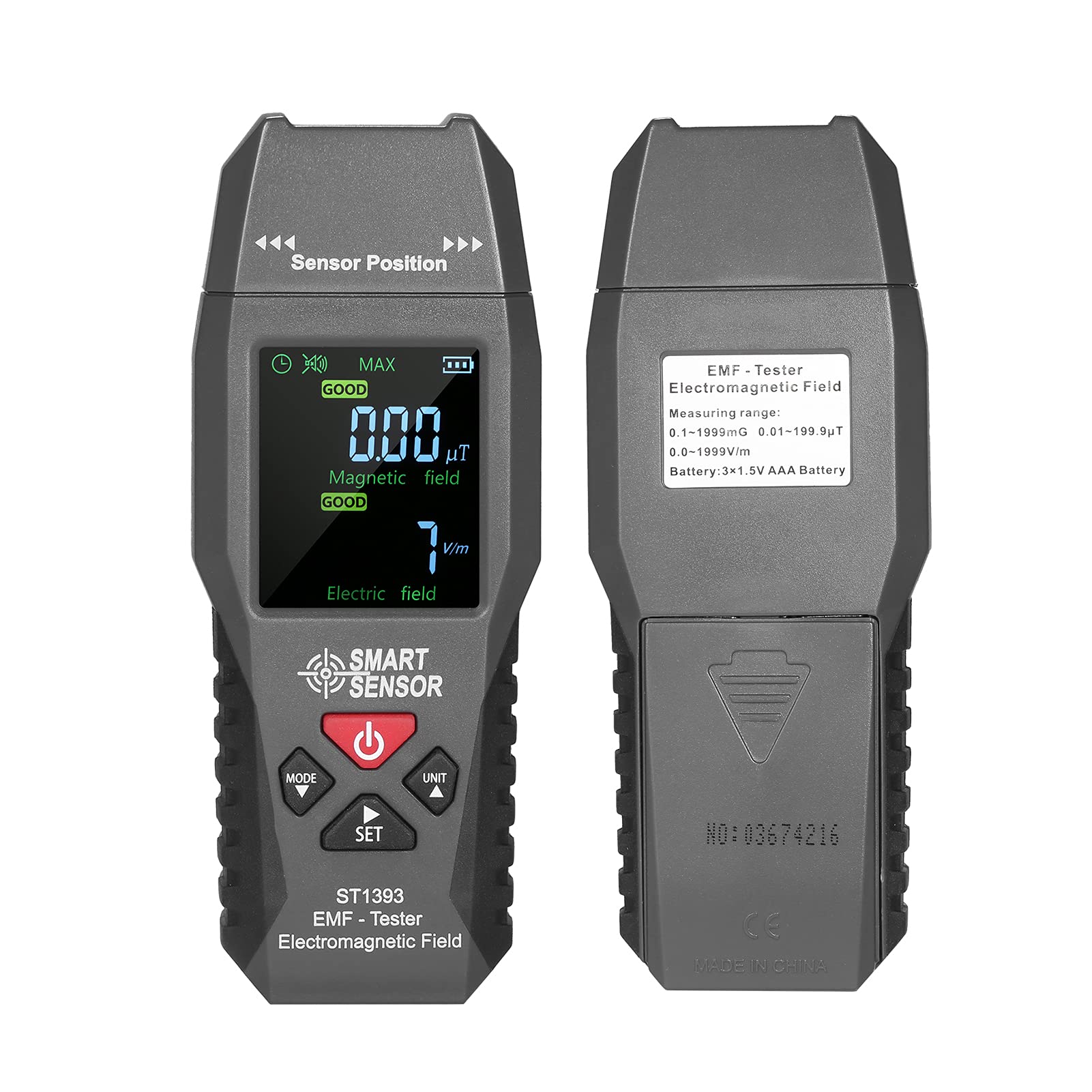 Smart Handheld EMF Meter - Mini Digital LCD Electromagnetic Field Radiation Detector Tester for Home, Office & Ghost Hunting | Portable EMF Reader for Electrical Safety Testing