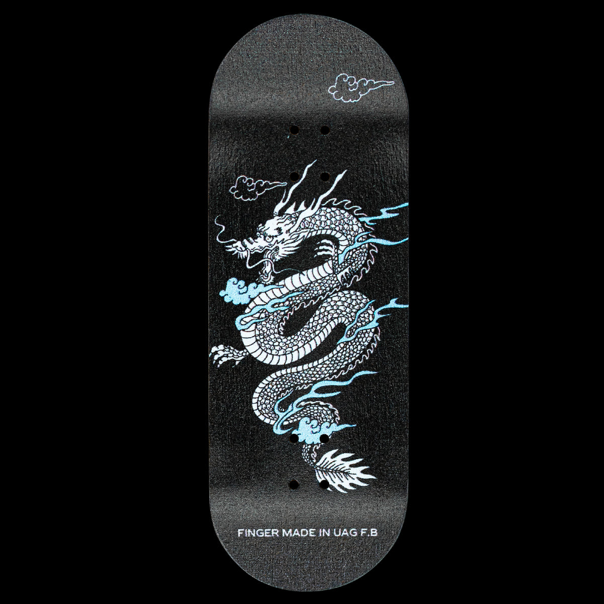 UAG Fingerboard Deck Dragon - Professional Mini Skateboard for Finger Tricks & Stunts - Perfect for Skateboarding Enthusiasts & Collectors - Great for Indoor Play, Office Fun & Stress Relief