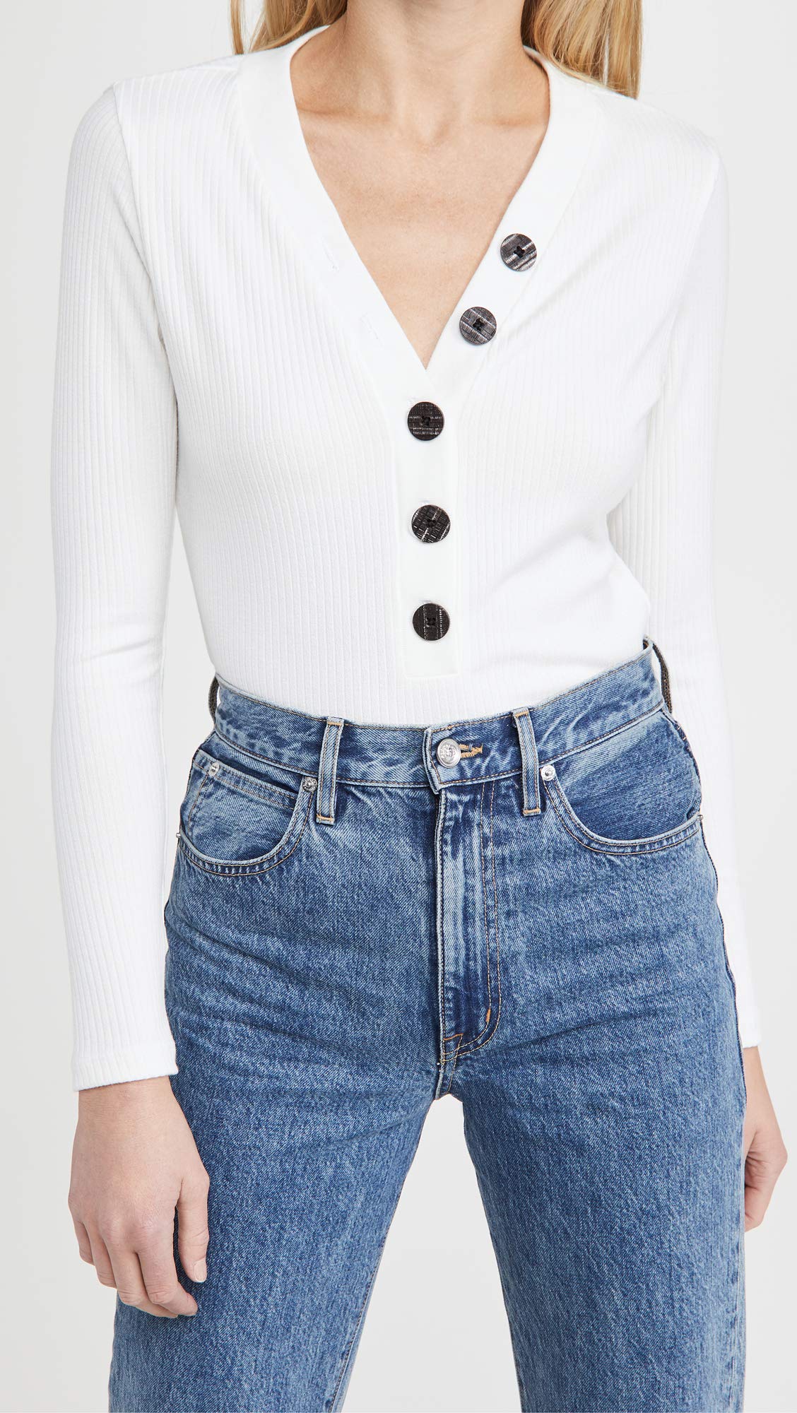 Women's Long Sleeve Ribbed T-Shirt - Soft Stretch Comfort Fit Casual Top for Everyday Wear | Perfect for Layering, Office, and Weekend Outfits