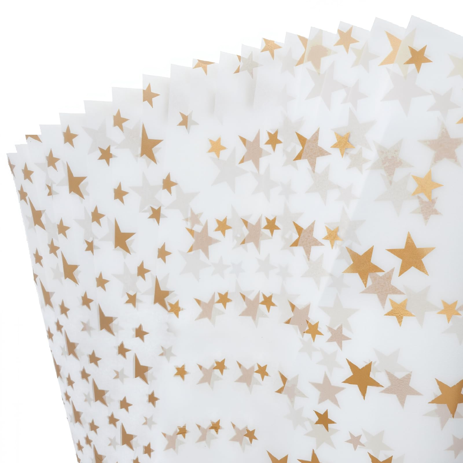 Premium Gold Star White Tissue Paper - 50 Sheets for Gift Wrapping, DIY Crafts, Party Decorations | Perfect for Birthday Presents, Wedding Favors & Holiday Packaging