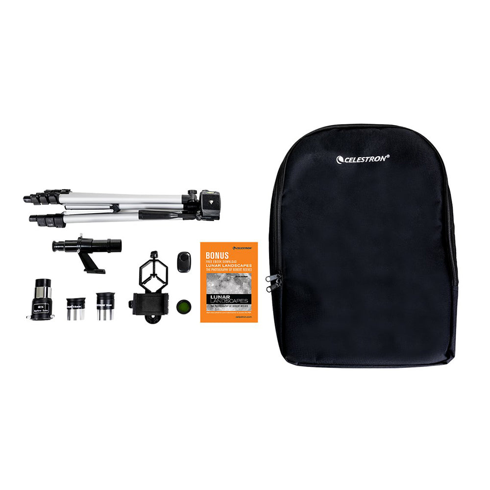 Celestron Travel Scope 70 DX Portable Refractor Telescope with Smartphone Adapter - 70mm Aperture for Stargazing, Bird Watching & Travel Astronomy - Perfect for Beginners & Outdoor Adventures