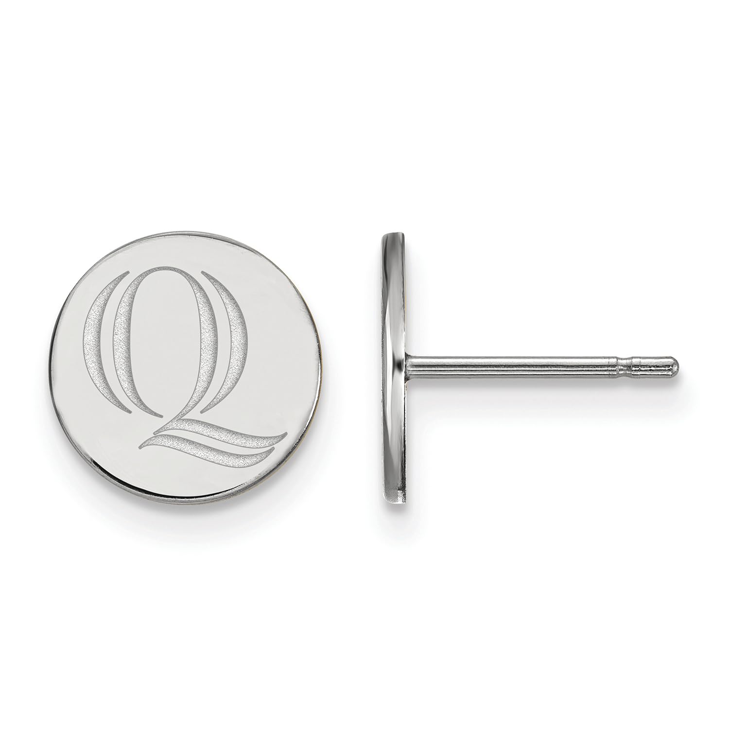 Sterling Silver Quinnipiac University Extra Small Post Earrings - Dainty College Jewelry for Graduation Gifts & Alumni Pride - Perfect for Everyday Wear, School Spirit Events & Special Occasions