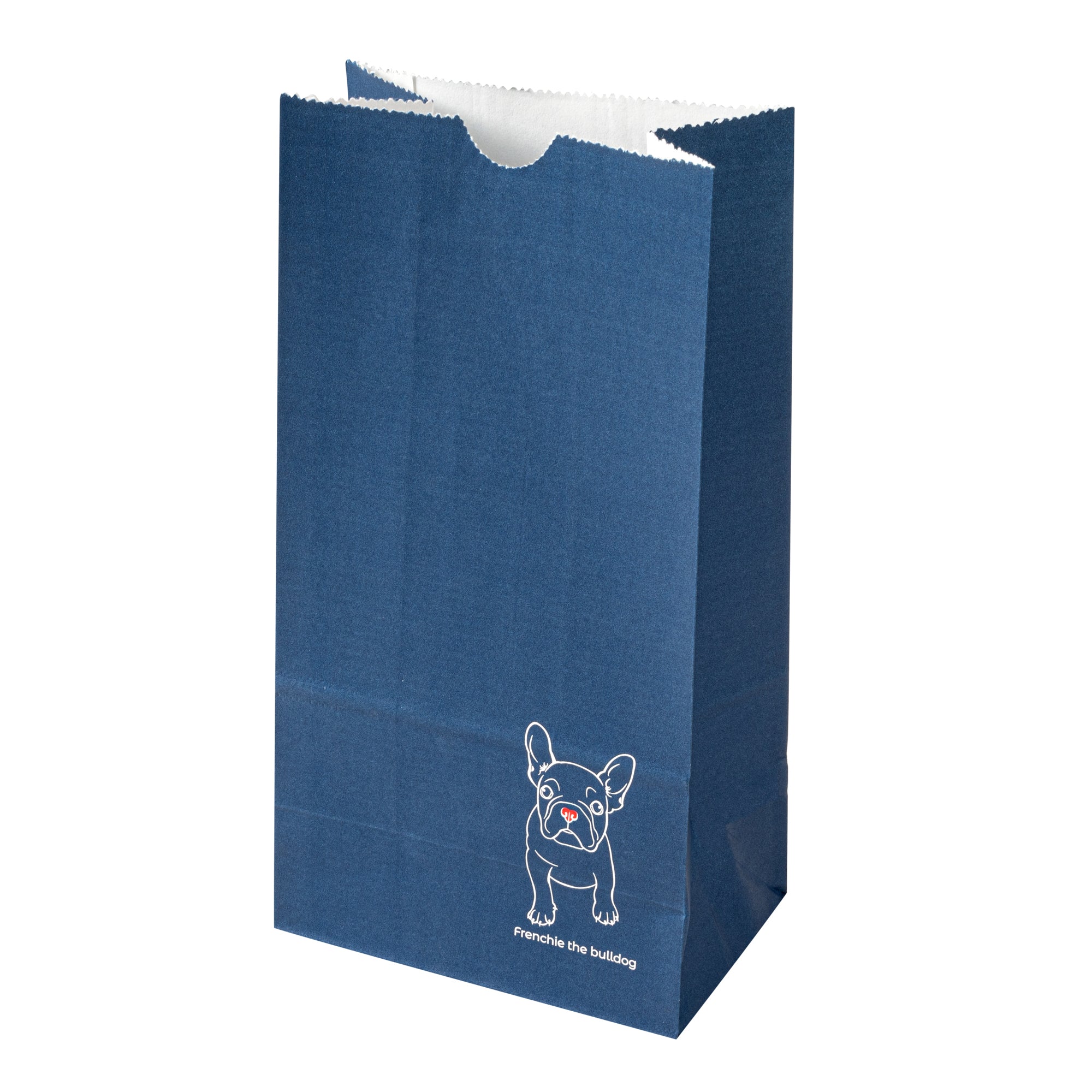 Frenchie Paper Bags 4 lb - 5 x 3.25 x 9.5 Inches - Pack of 100 | Eco-Friendly Kraft Takeout Bags for Bakery, Grocery & Food Packaging