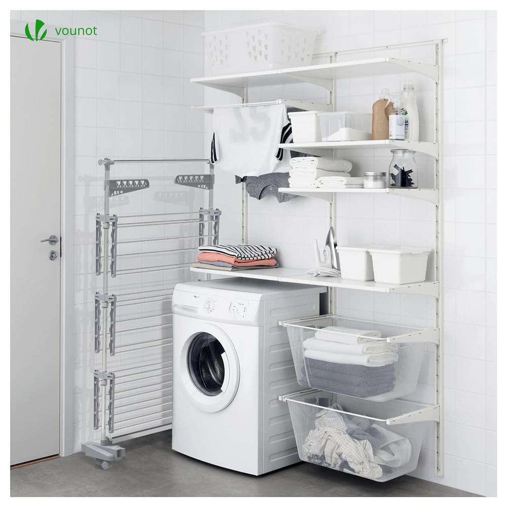 Large 3-Tier Foldable Stainless Steel Clothes Drying Rack | Indoor/Outdoor Laundry Airer | Space-Saving Clothes Horse for Apartments, Balconies & Travel