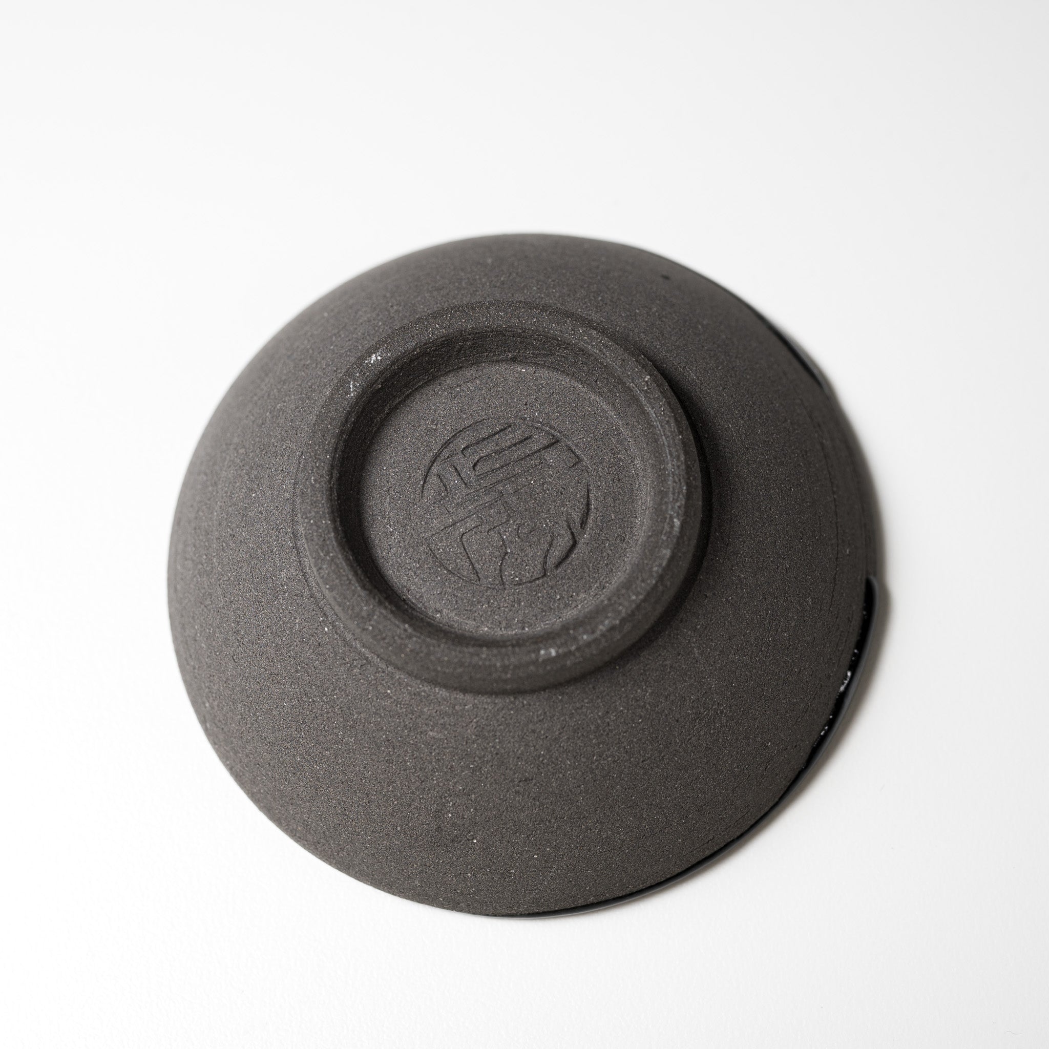 NINSHU Small Ceramic Dish - Charcoal Black, Japanese Style Appetizer Plate for Sushi, Soy Sauce, and Condiments | Perfect for Home Dining, Restaurants, and Gift Giving