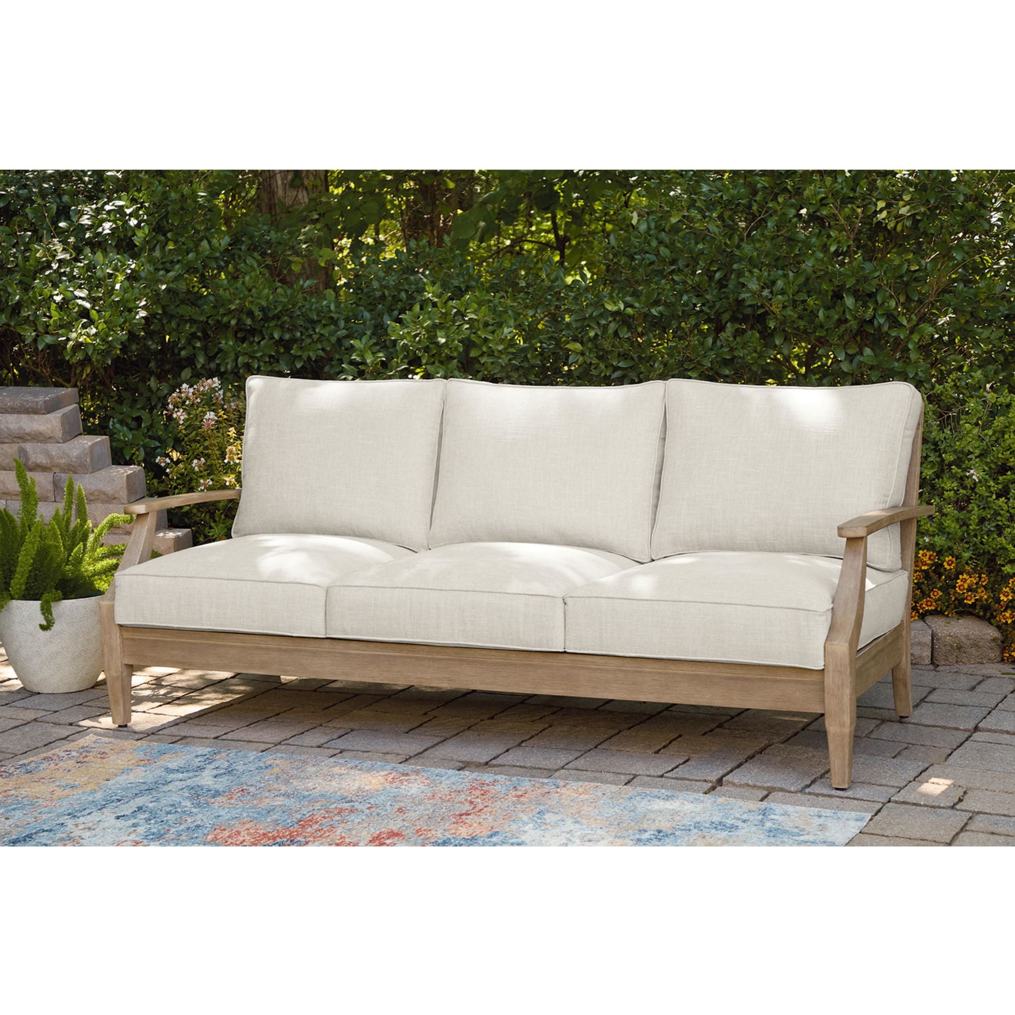 Premium Carter Hall Outdoor Sofa Set with Weather-Resistant Cushions - Patio Furniture for Backyard, Garden, Poolside & Deck Relaxation