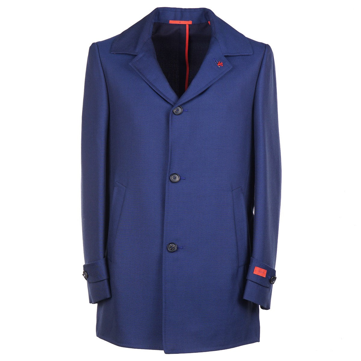 Isaia Premium Wool Cashmere Walking Coat for Men - Elegant Winter Overcoat for Business & Casual Wear