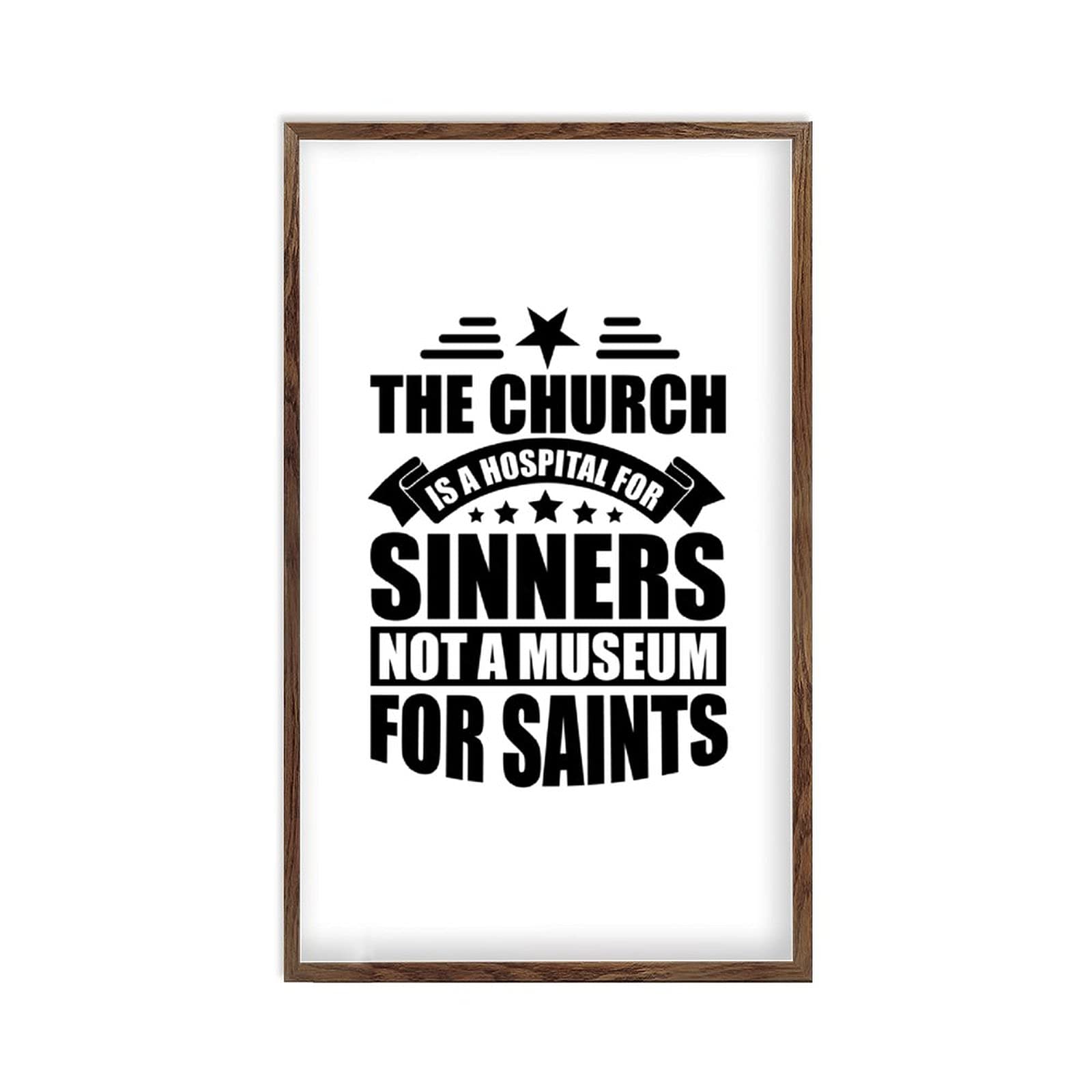 Christian Wood Sign - Bible Verse Plaque for Church & Home Decor