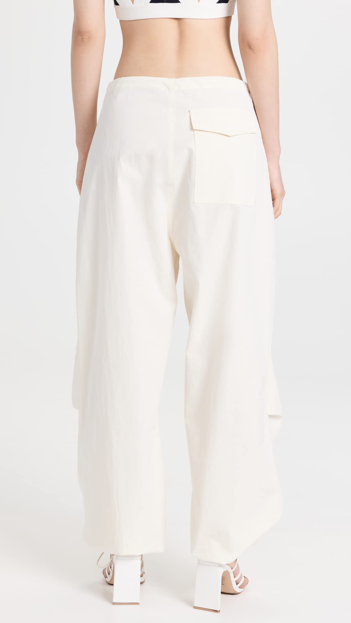 Dion Lee Women's Toggle Parachute Pants - High Waisted Wide Leg Trousers for Streetwear & Fashion Outfits | Perfect for Casual Wear, Night Out & Urban Style