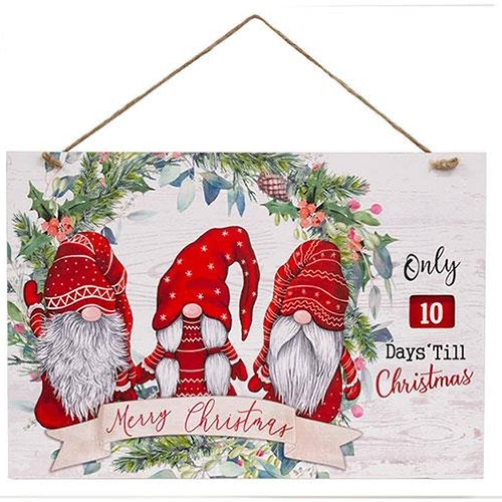 Festive Christmas Gnome Hanging Advent Calendar Countdown - Perfect for Holiday Home Decor & Gift Giving