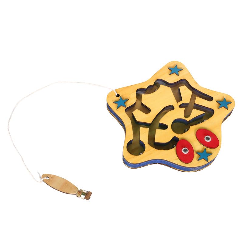 Technybirds Wooden Maze Puzzle Toy - Starfish Brain Teaser Game for Kids | Educational Wooden Puzzle for Indoor Play & Cognitive Development | Perfect Birthday Gift & Classroom Learning Activity