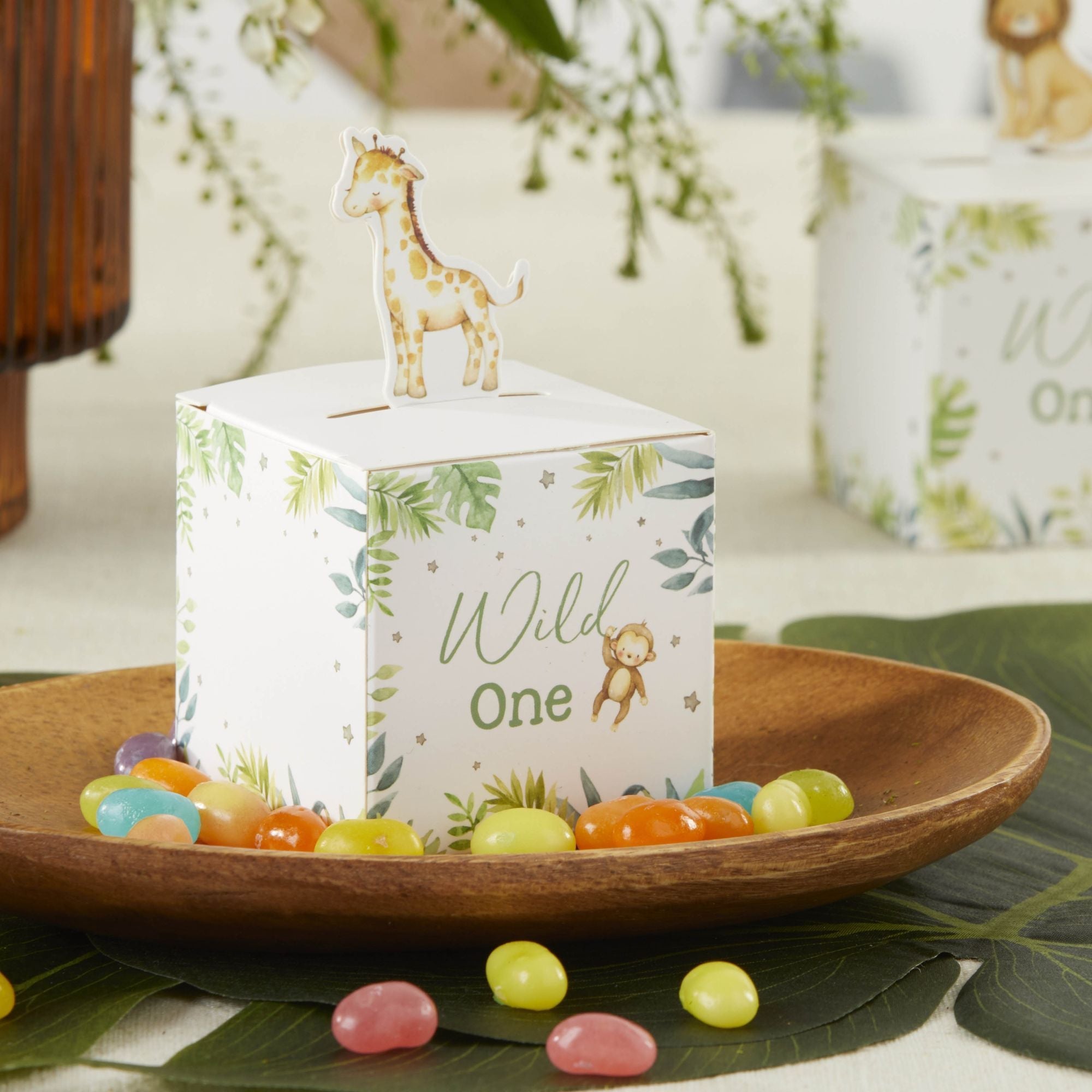 Safari Baby Shower Favor Boxes - Set of 24 Jungle Theme Party Favors for Baby Showers, Birthdays & Gender Reveals - Perfect for Decorations, Gifts & Thank You Favors