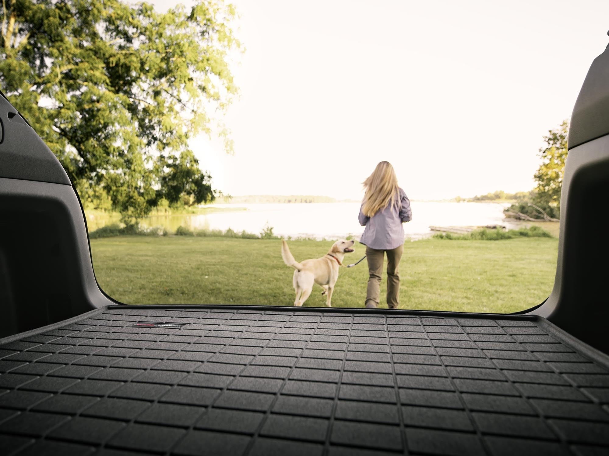 WeatherTech Cargo Trunk Liner for Audi SQ5, SQ5 Sportback, Q5 Sportback & Q5 - Custom Fit Behind 2nd Row (401073) Black - Perfect for Road Trips, Grocery Hauling & Pet Transport