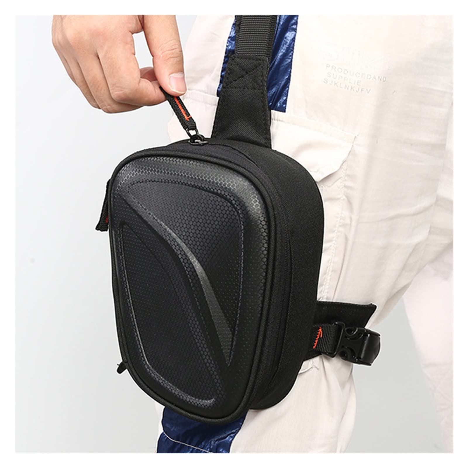UXZDX CUJUX Waterproof Motorcycle Leg Bag - Side Pouch for Phone, Wallet & Essentials - Motorbike Travel Accessories with Built-in Net Pocket - Perfect for Commuting, Road Trips & Adventure Riding