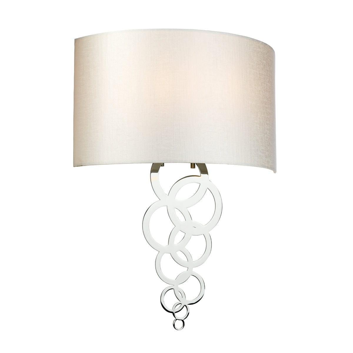 Elstead Curtis Large 2-Light Polished Chrome Wall Sconce - Perfect for Hallway, Bedroom, and Living Room Lighting