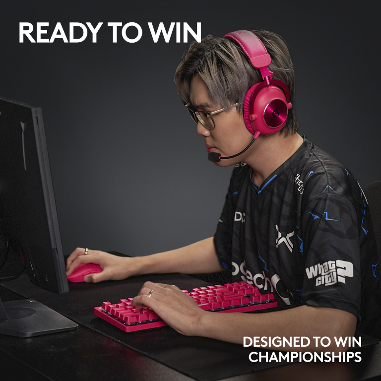 Logitech G Pro X Superlight 2 Wireless Gaming Mouse - Ultra Lightweight 60g, Hero 25K Sensor, Magenta - Perfect for Esports, FPS & MMO Gaming