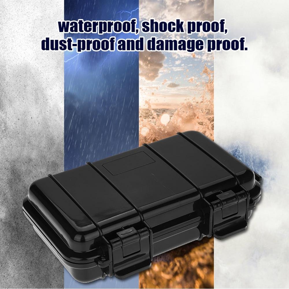 Heavy Duty Waterproof Shockproof Storage Box - Airtight Sealed Container for Outdoor Camping, Emergency Supplies, Travel & Hiking (7.5
