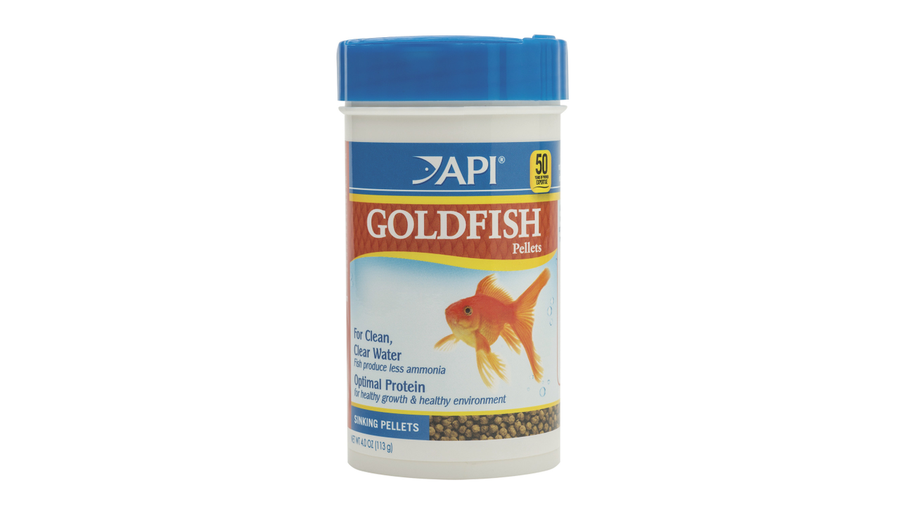 Premium API Goldfish Pellets 113g - High Protein Fish Food for Healthy Growth | Ideal for Goldfish Bowls, Aquariums & Outdoor Ponds