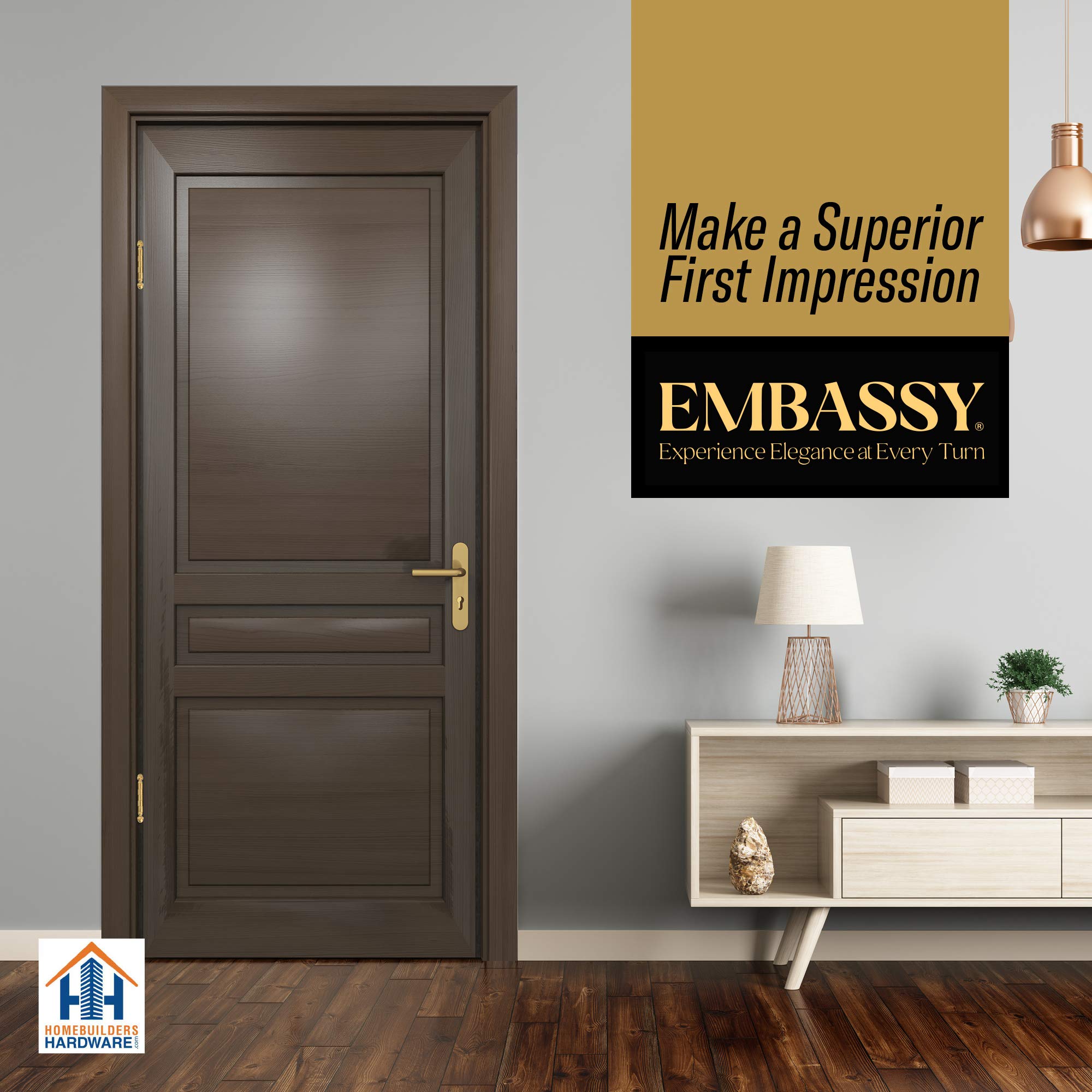Premium Solid Brass Door Hinge 3.5x3.5