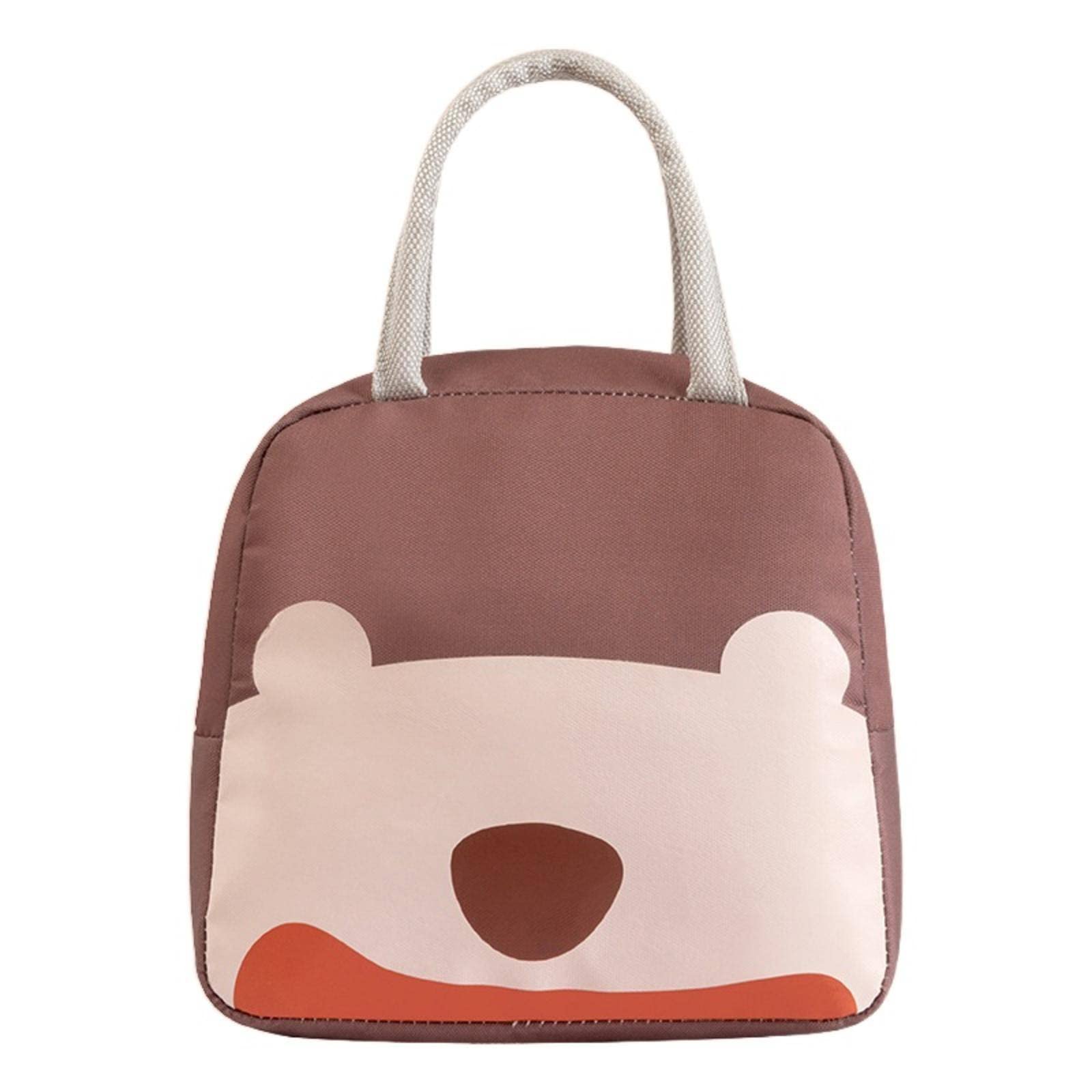 Insulated Lunch Bag for Kids & Adults - Cute Cartoon Design, Portable Oxford Fabric with Aluminum Foil Lining - Perfect for School, Work, Picnics & Outdoor Activities