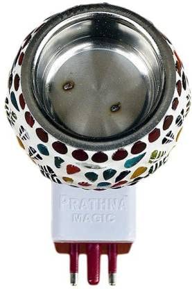 Premium Starvis Kapur Dani Electric Camphor Diffuser - Glass Aroma Oil Burner with On/Off Switch for Home, Office & Meditation - Multi-Design (Pack of 1) | Perfect for Aromatherapy, Relaxation & Spiritual Ceremonies