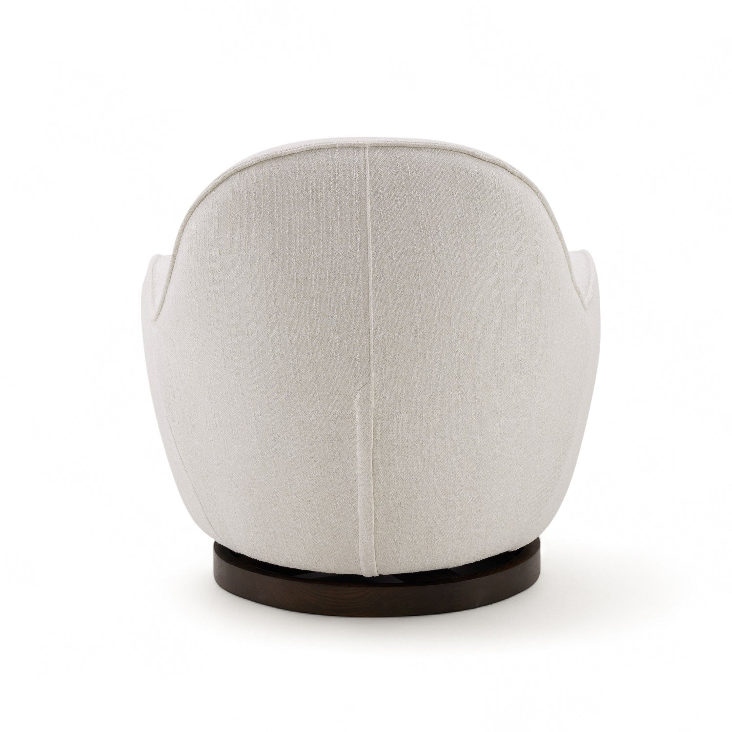 Snug Swivel Lounge Chair - Ivory Chenille Upholstery, 360° Rotating Modern Accent Chair for Living Room, Bedroom & Office - Comfortable Reading Nook Chair with Soft Fabric
