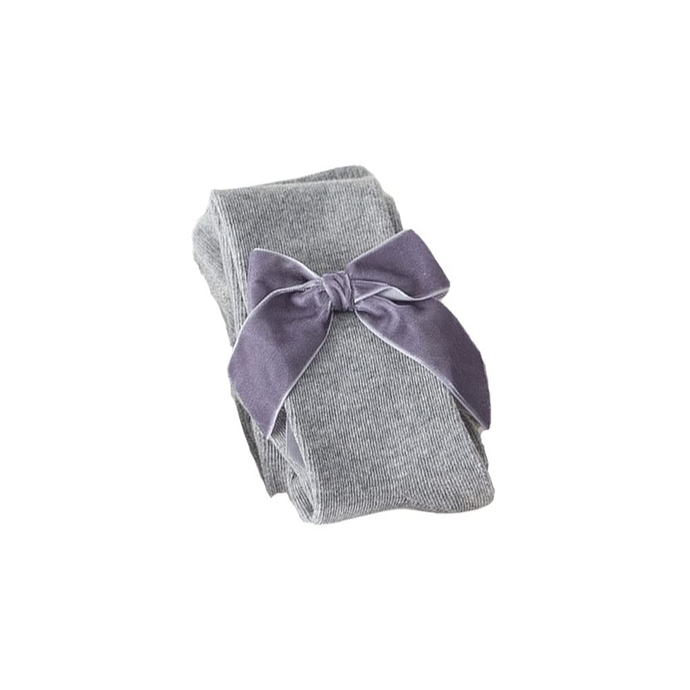 Soft Velvet Baby Girl Leggings with Bowknot - Warm Cotton Tights for Newborn & Toddler (0-24 Months) - Perfect for Winter Outfits, Playdates & Photo Shoots