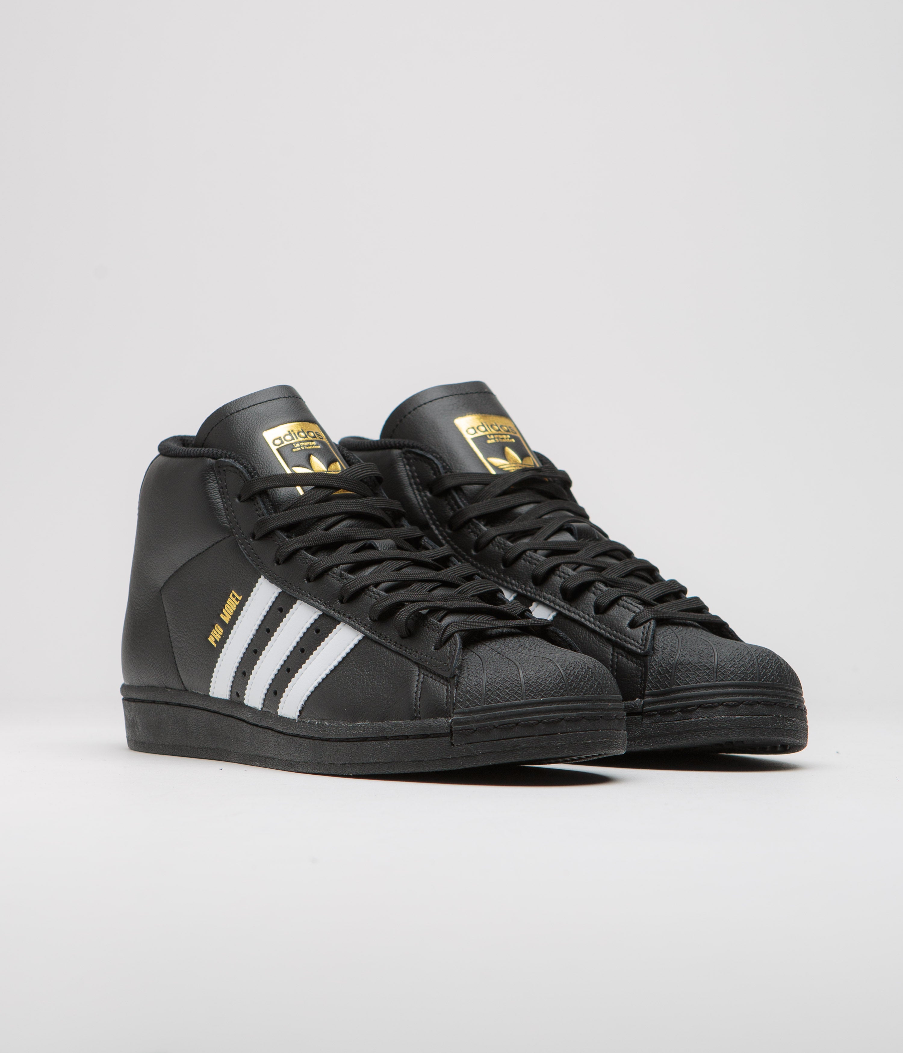 Adidas Pro Model ADV Basketball Shoes for Men - Core Black/FTWR White/Gold Metallic - High-Performance Sneakers for Court & Street Style