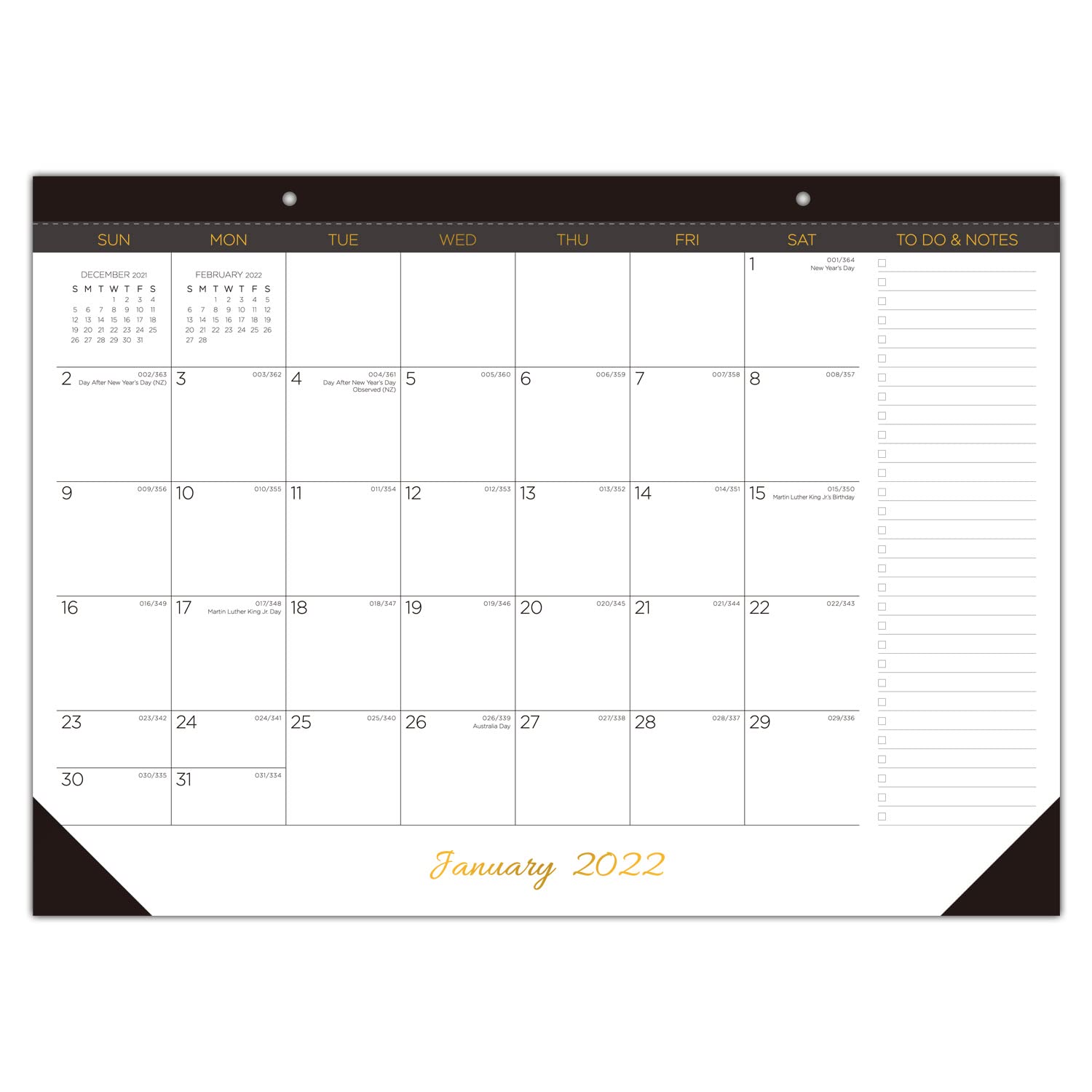 2022 Large Desk Calendar - 17