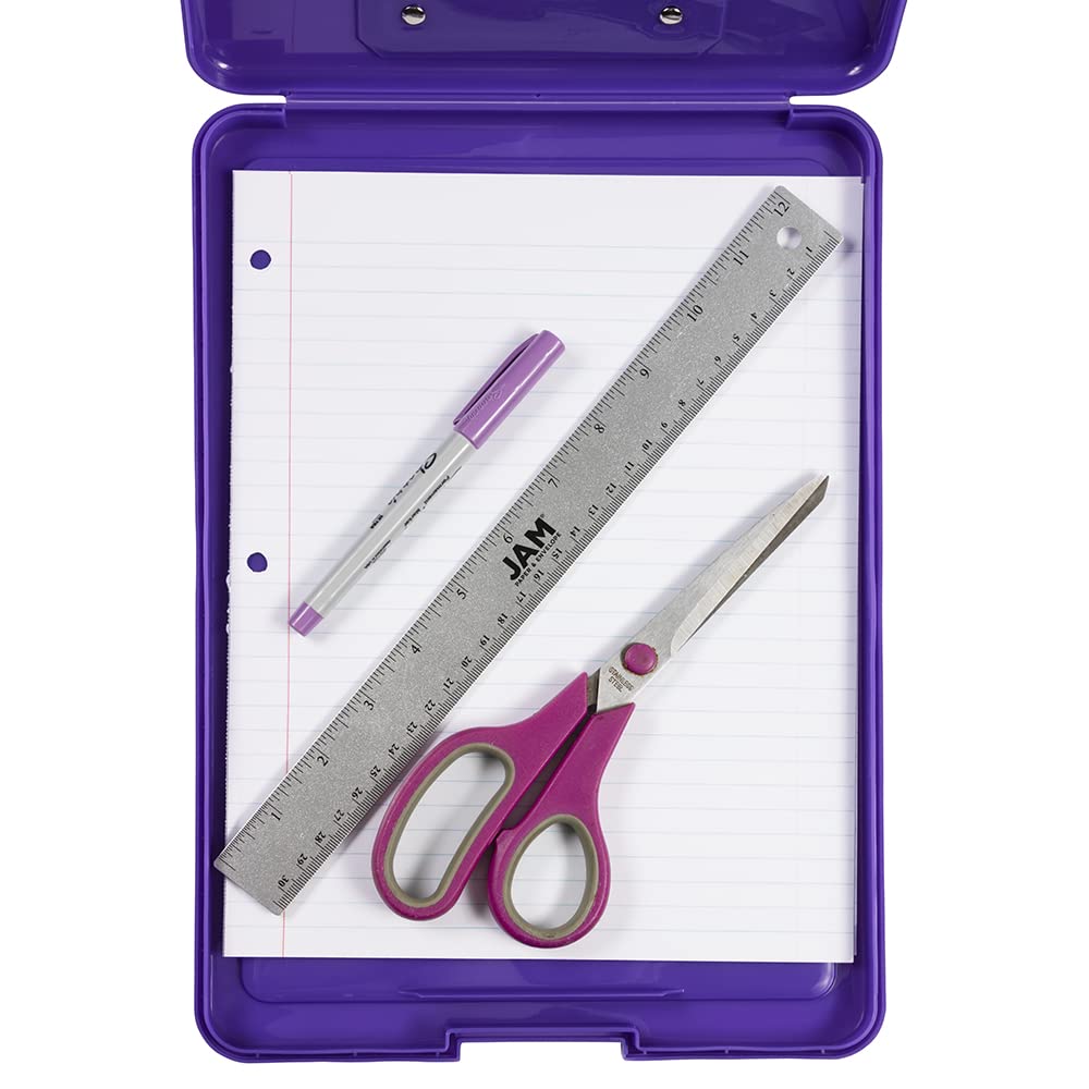 Plastic Clipboard with Metal Clip - Letter Size Storage for Office & School