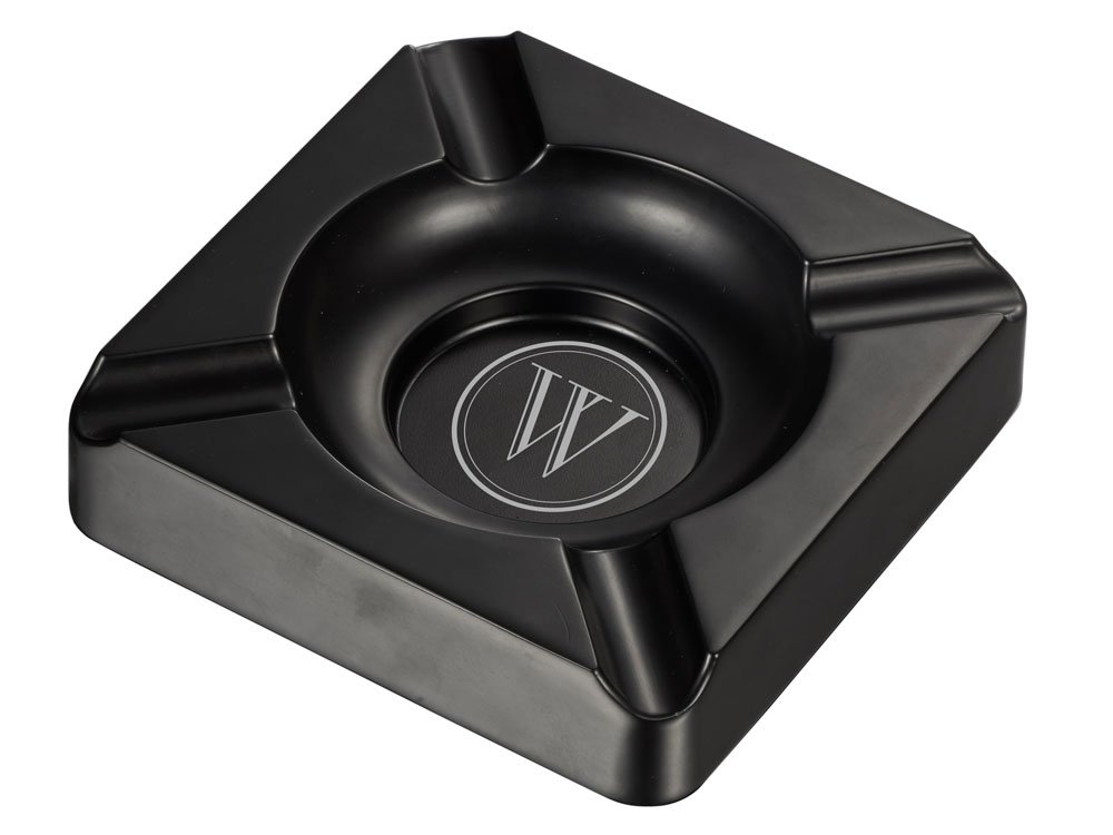 Premium Gunmetal Cigar Ashtray with Custom Laser Engraving - Personalized Initials - Heavyweight Design for Cigar Lovers - Perfect for Home Bars, Man Caves & Outdoor Smoking Areas