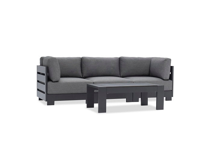 Luxury Couture Jardin Sky Outdoor Right Hand Sofa - Perfect for Patio, Garden & Poolside Relaxation