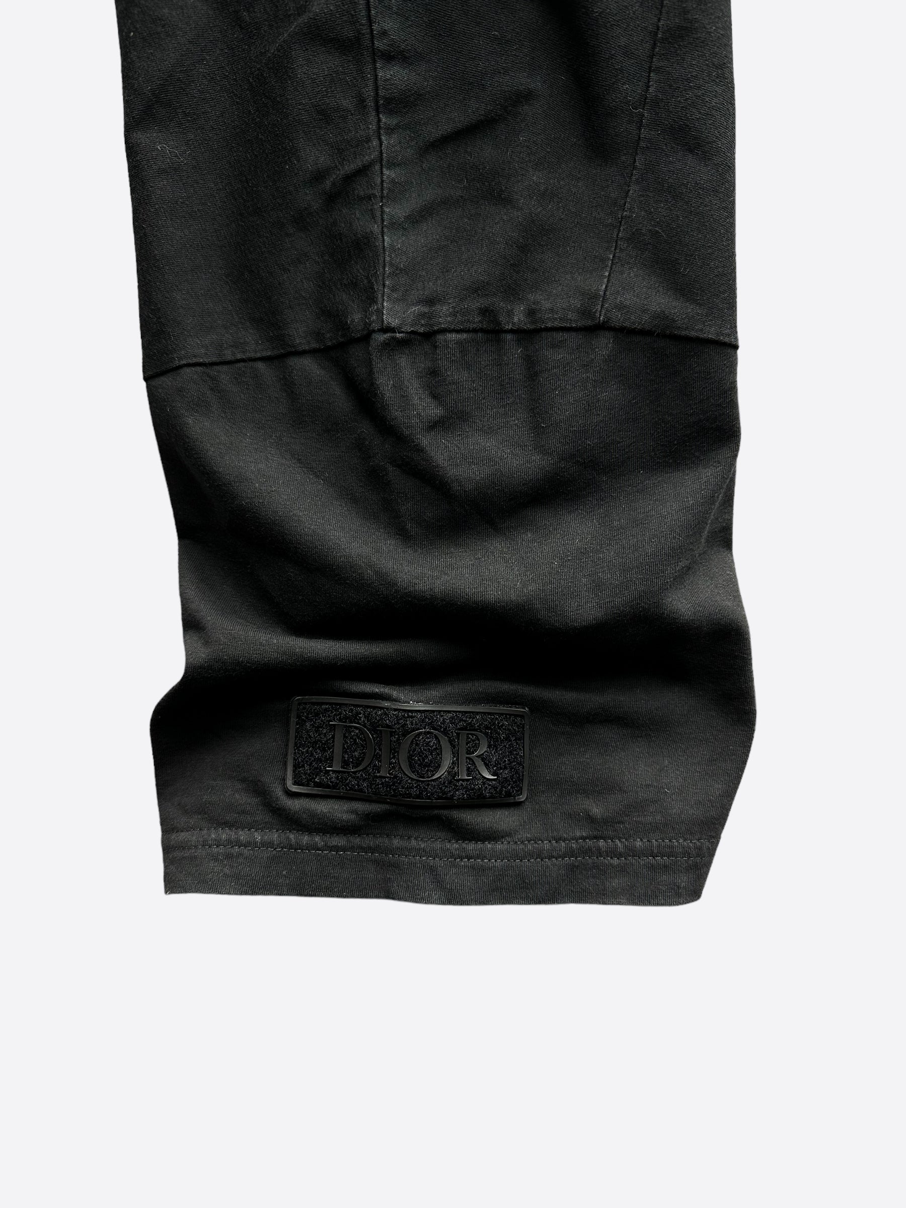 Dior Black Arm Patch T-Shirt for Men - Stylish Designer Tee for Casual Wear & Street Fashion