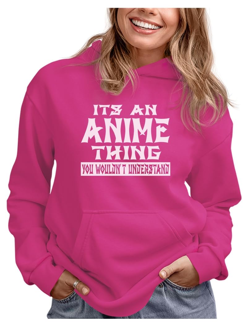 Anime Hoodies for Women & Teen Girls | Manga Graphic Pullover Sweatshirt | Cute Kawaii Fashion for Cosplay, Casual Wear & Anime Conventions