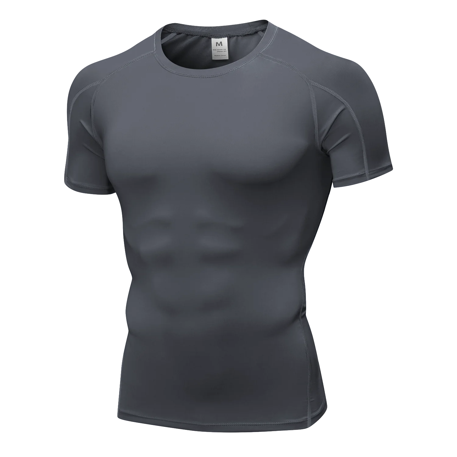 Quick Dry Running Shirt for Men - Moisture Wicking Fitness & Gym Workout T-Shirt - Breathable Short Sleeve Compression Top for Bodybuilding, Jogging & Training - Ideal for Sports, Exercise & Active Lifestyle