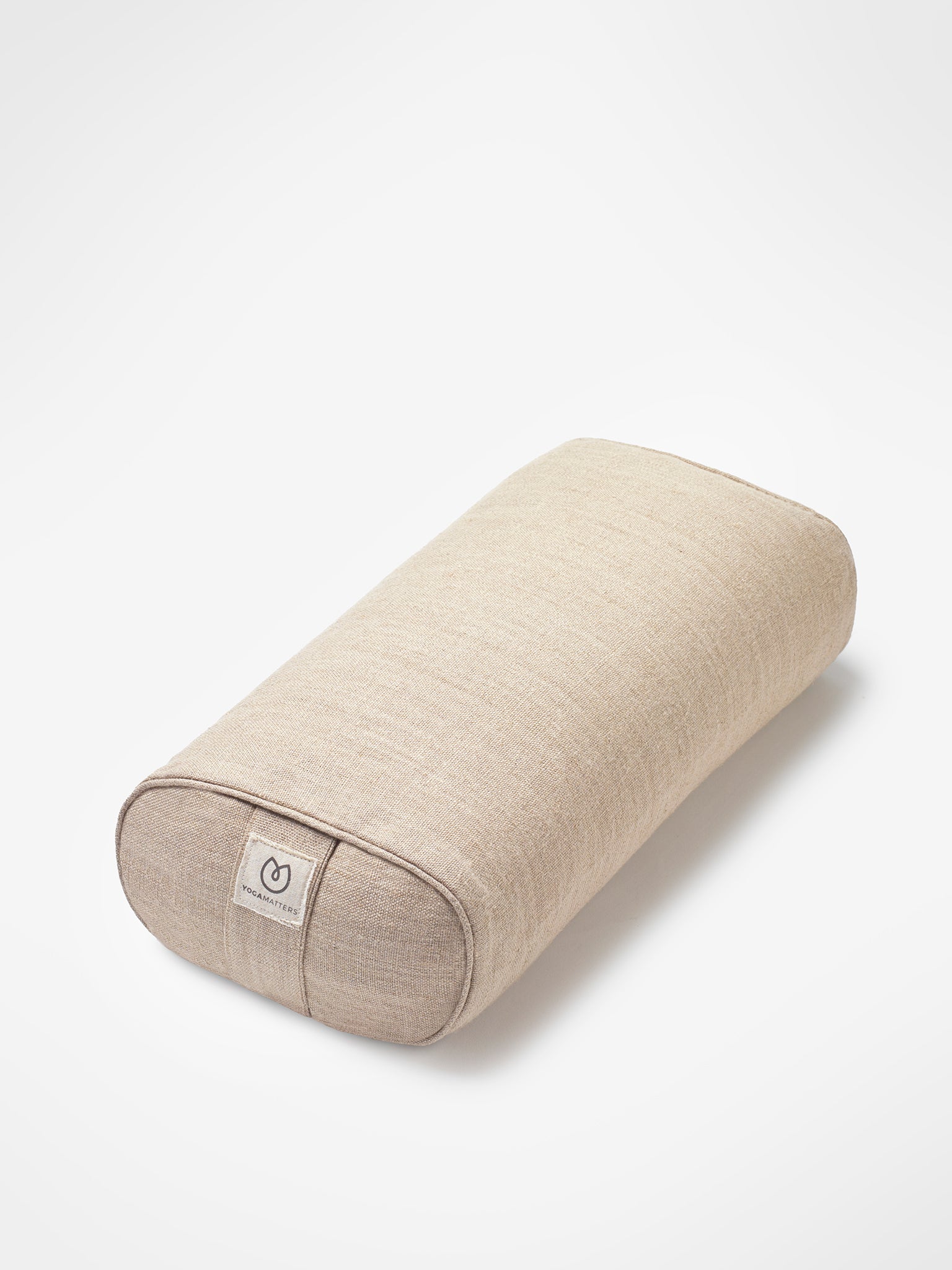 Yogamatters Natural Hemp Small Rectangular Buckwheat Bolster - Yoga Meditation Pillow for Support & Comfort in Home Studio Practice