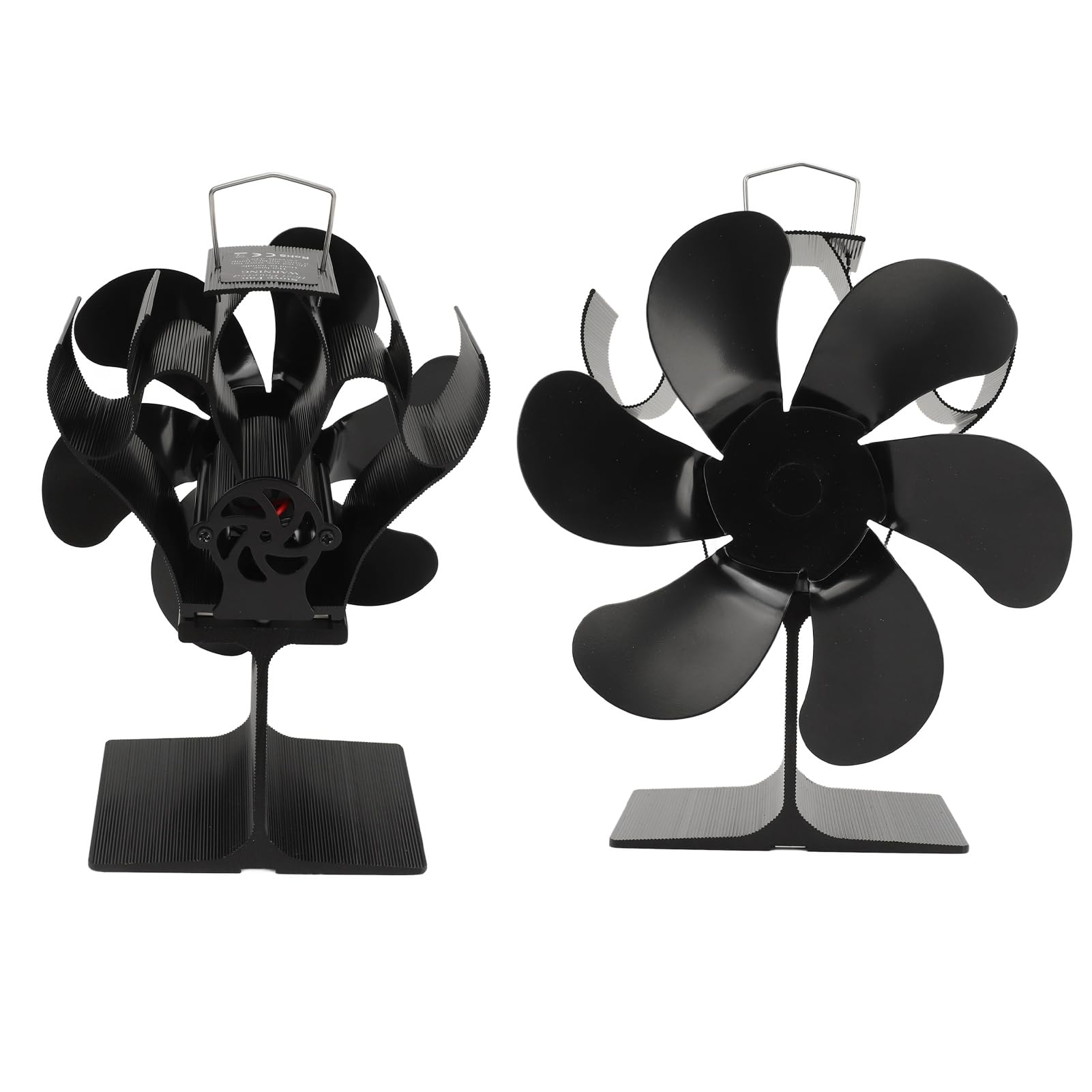 Wood Stove Fan Heat Powered - Ultra Quiet 6 Blade Non-Electric Fireplace Fan, Eco-Friendly Mini Aluminum Stove Top Thermal Fan for Wood Burning Stoves & Gas Fireplaces - Perfect for Home Heating, Cabin Warmth & Energy Efficiency