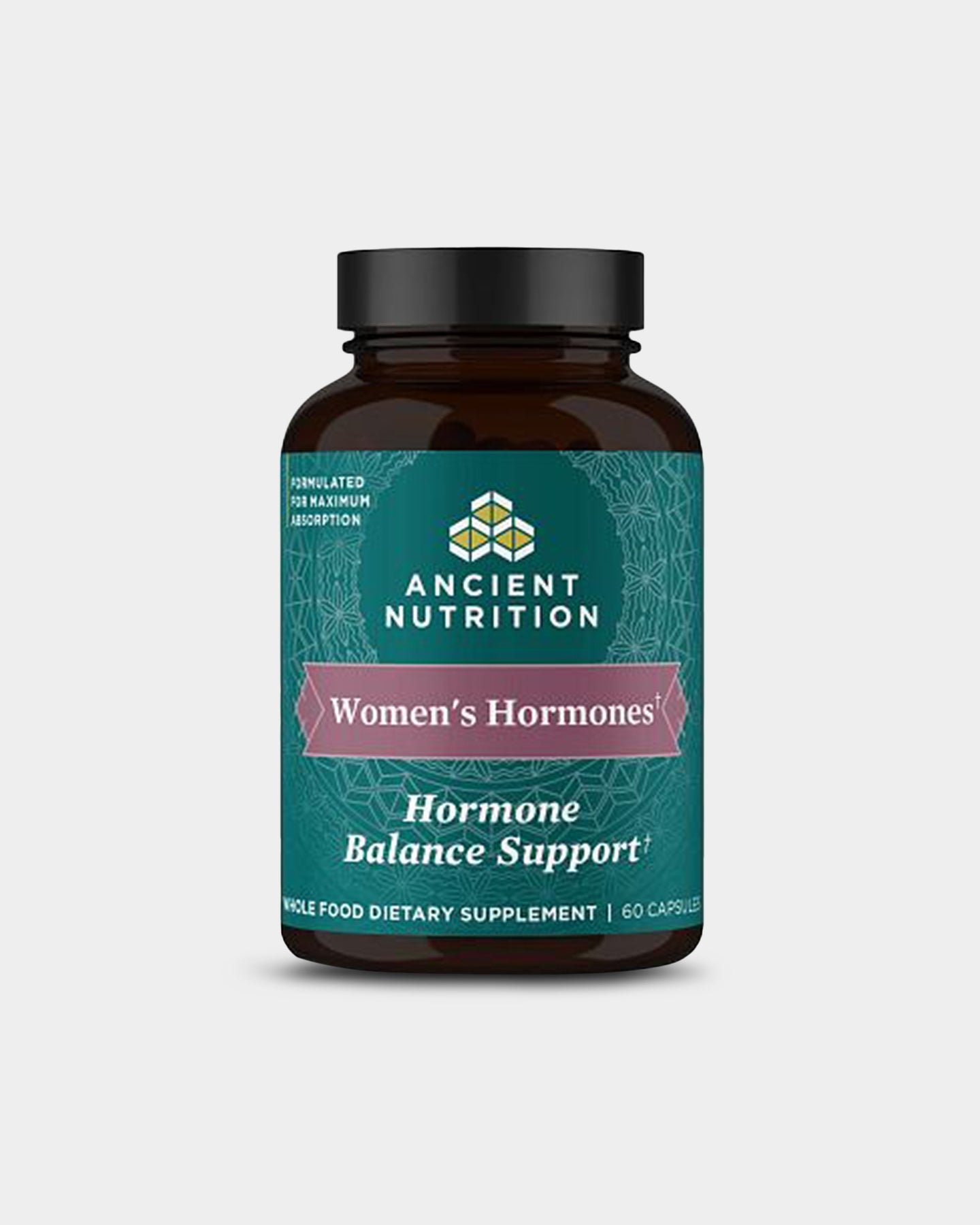 Ancient Nutrition Ancient Herbals Women's Hormones Supplement - Natural Herbal Support for Hormonal Balance & Wellness - Perfect for PMS, Menopause & Women's Health