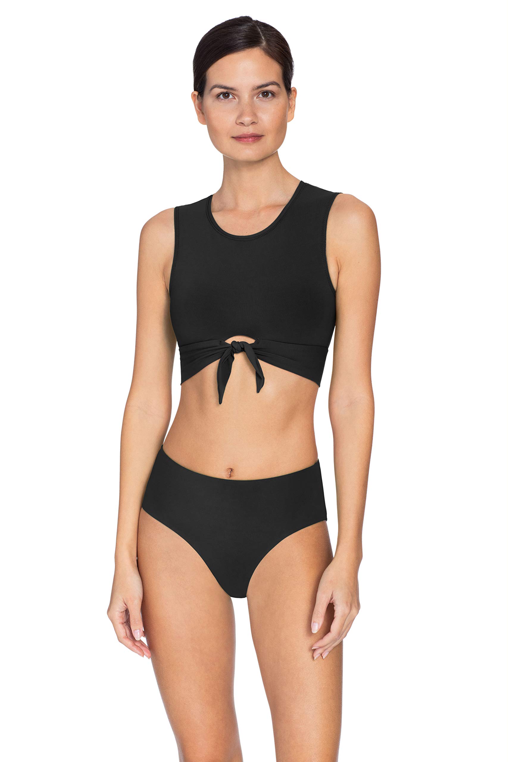 Robin Piccone Women's Ava Tank Bikini Top - Stylish Swimwear for Beach, Pool & Summer Vacations | Comfortable & Fashionable Bikini Top for Women
