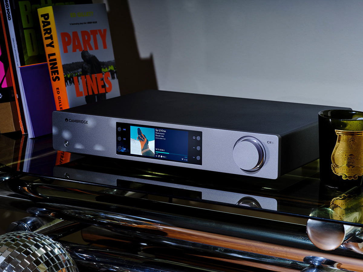 Cambridge Audio CXN100 Network Music Player - High-Resolution Wireless Streaming, Lunar Grey | Perfect for Home Audio Systems & Multi-Room Setup