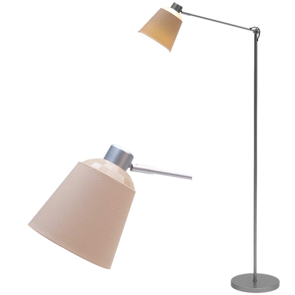 JIAX Modern LED Floor Lamp - Adjustable Reading Light for Living Room, Bedroom, Study | Vertical Standing Desk Lamp with Simple Nordic Design | Perfect for Sofa Lighting, Home Office, Nightstand & Reading Nook (Includes LED Bulb)