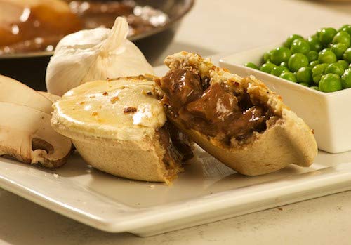 Kiwi Cuisine Steak Garlic Mushroom Pie - 12 Pack | Authentic New Zealand Hand Pies | Perfect for Parties, Picnics & Quick Meals