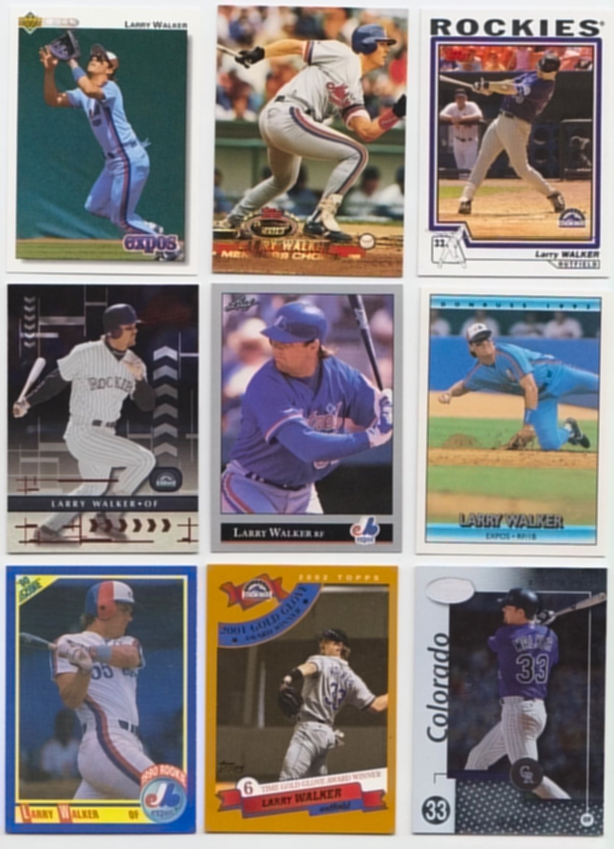 Larry Walker Baseball Cards Collection - 100 Unique Cards for Collectors, Fans & Investors | Perfect for Trading, Gifting & Displaying in Your Sports Memorabilia Room