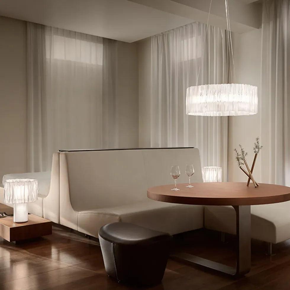 Modern Wave-Shaped Pendant Light for Living Room - Sleek Ceiling Lighting Fixture for Dining Room, Bedroom, and Home Decor