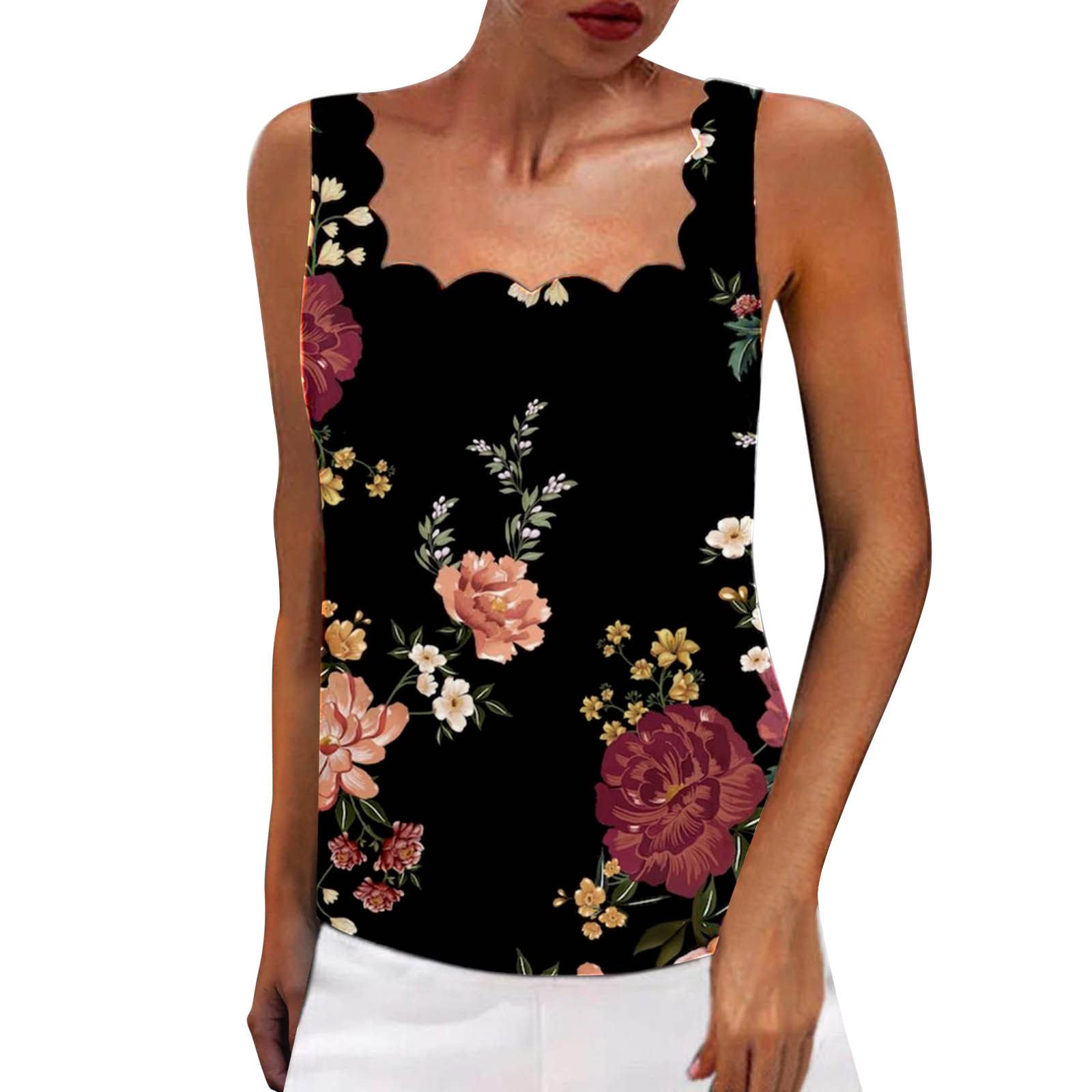 Women's Summer Sleeveless V-Neck Tank Tops - Casual Breathable Shirts for Women, Lightweight Cap Sleeve T-Shirts - Perfect for Beach, Gym, Yoga & Everyday Wear