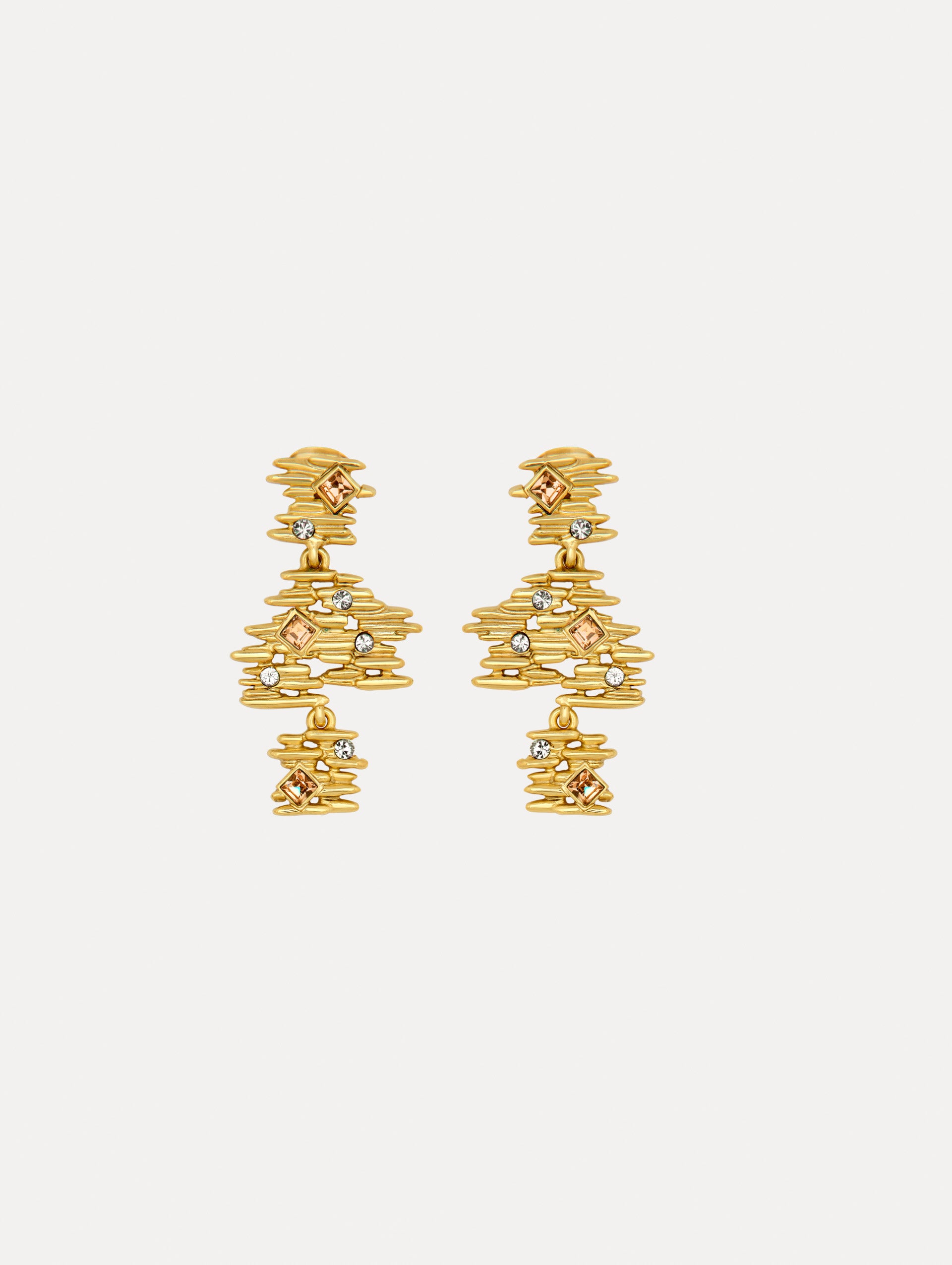 Fine Line Drop Clip On Earrings for Women - Hypoallergenic Non-Pierced Fashion Jewelry - Perfect for Parties, Weddings & Special Occasions
