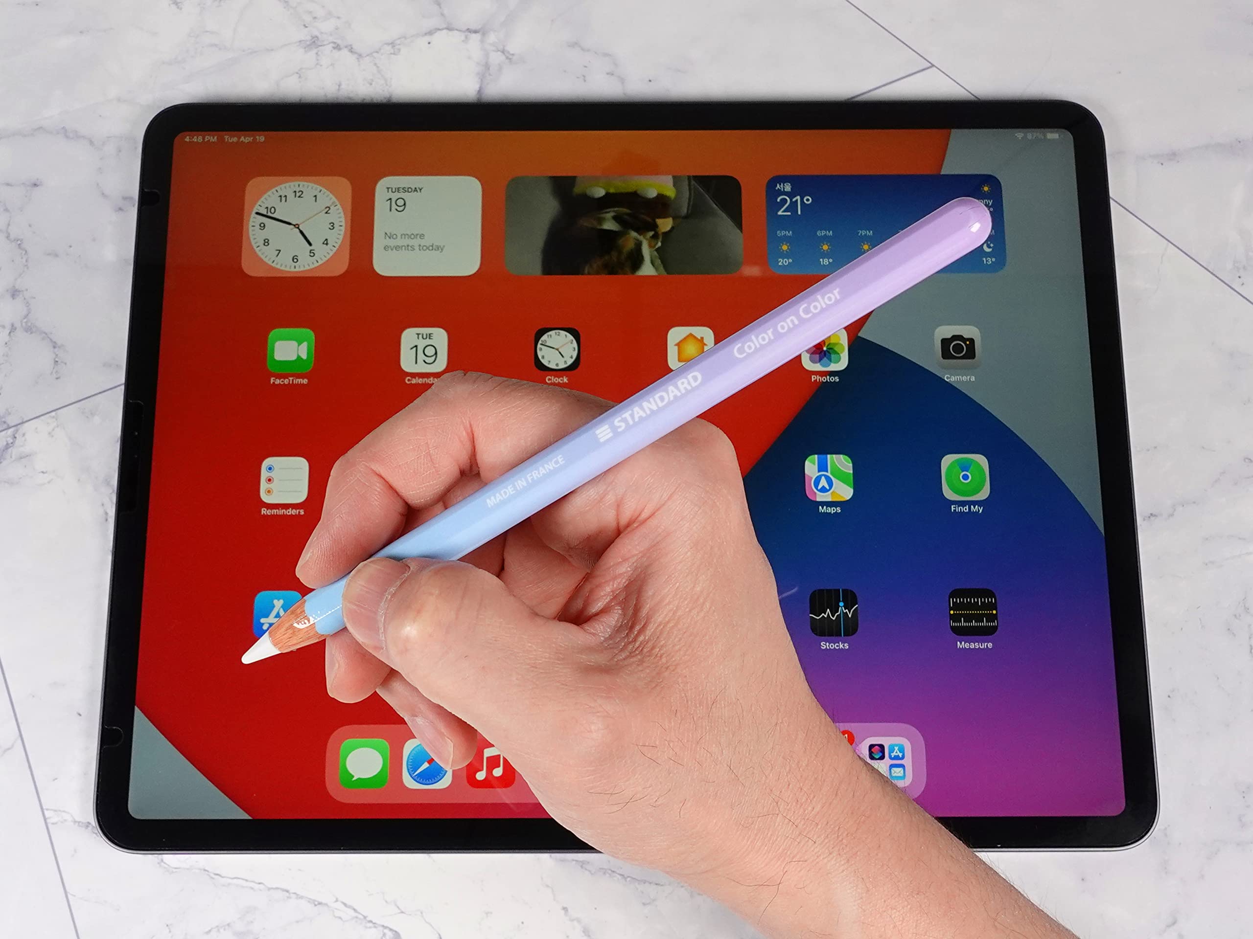 Matte Vinyl Skin for Apple Pencil 2nd & Pro - 2 Pack (G-01) | Perfect for Artists & Students